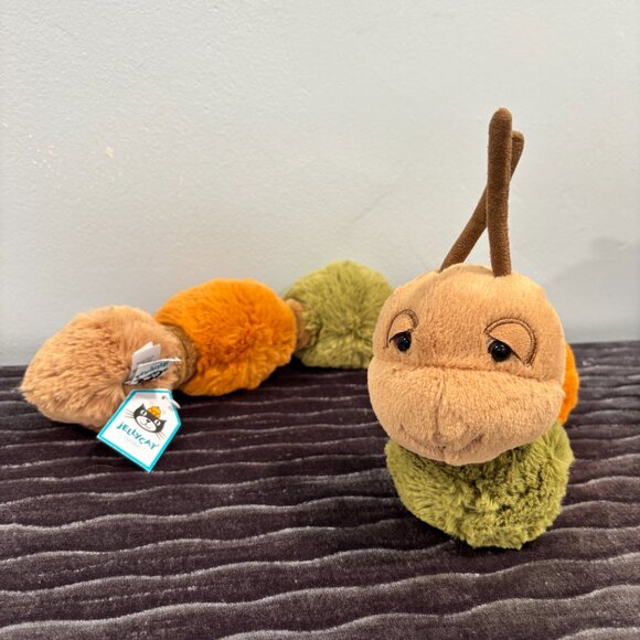RARE Jellycat Figgy Caterpillar BNWT - Picture 2 of 5